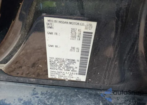 2018 Nissan Altima 2.5 S from USA, damaged, VIN 1N4AL3AP4JC121628